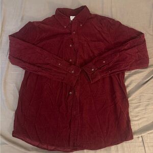 Brooks Brothers Deep Red Corduroy Shirt